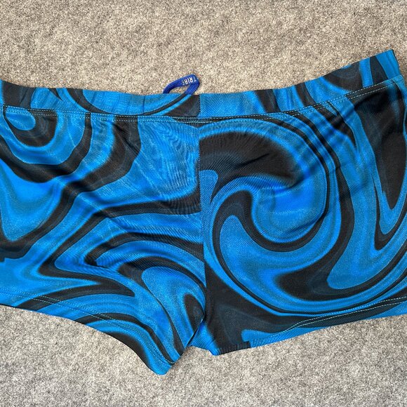Tribe Men’s Swim Shorts – Size 3XL – Blue Swirl Print - Picture 5 of 8